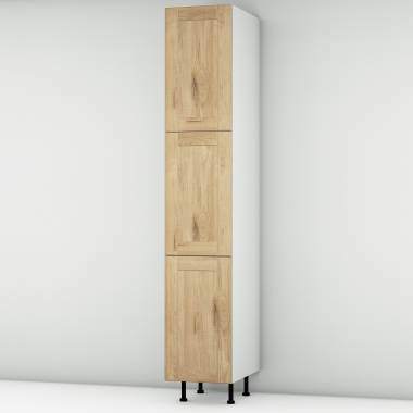 Colonne chêne massif brute 3 portes larg. 40cm x H213.8cm