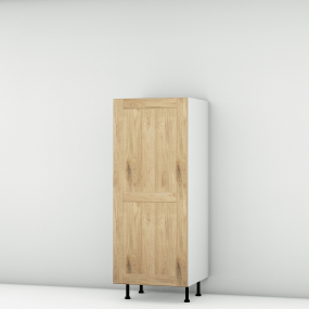 Colonne chêne massif brute 1 porte larg. 60cm x H142.6cm