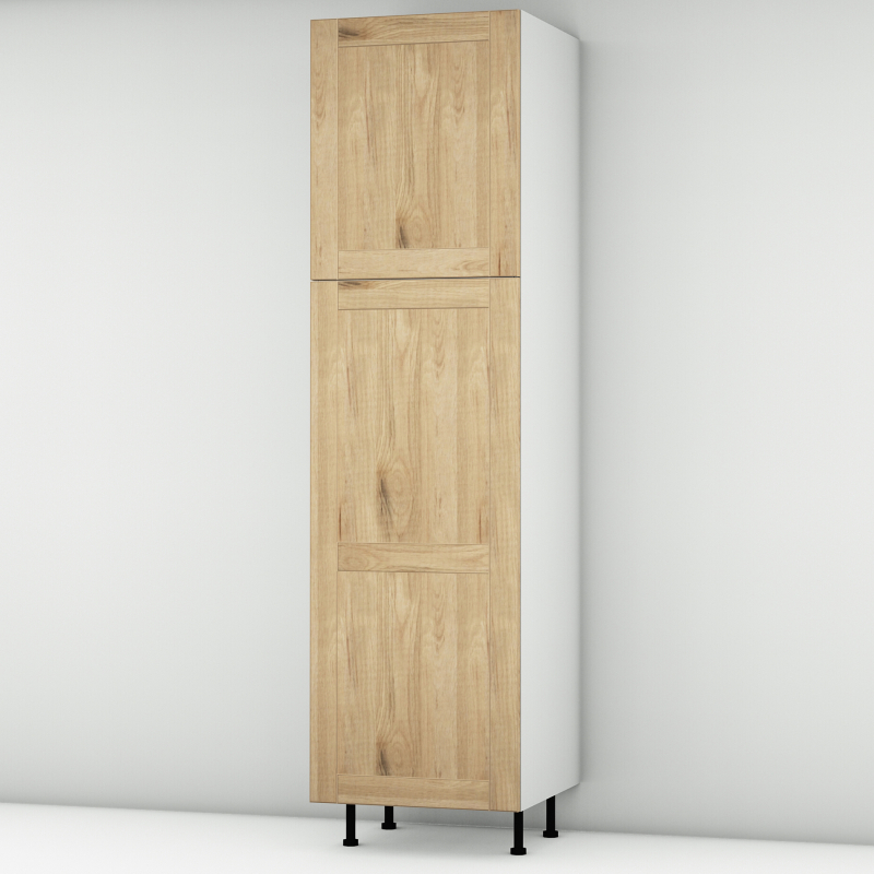 Colonne chêne massif  brut 2 portes L60cm x H213.8cm