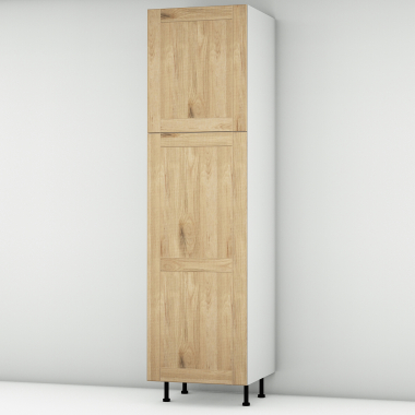 Colonne chêne massif  brut 2 portes L60cm x H213.8cm