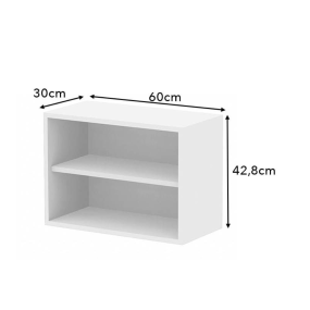 Meuble haut chêne massif brut larg. 60cm x H42.8cm
