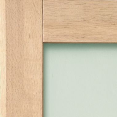 Meuble bas d'angle 45° chêne massif brut larg. 40cm x H71.5cm