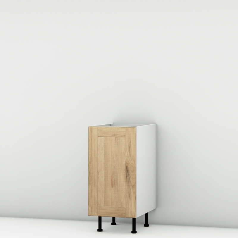 Meuble bas chêne massif brut larg. 40cm x H71.5cm