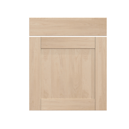 Façade chêne massif brut Porte + Tiroir larg. 60cm x H71cm