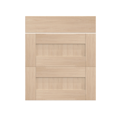 Façade chêne massif brut Tiroirs larg. 60cm x H71cm