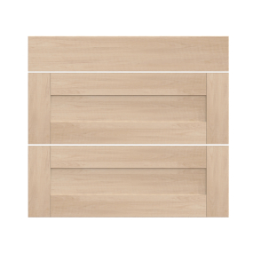 Façade chêne massif brut 3 Tiroirs larg. 80cm x H71cm