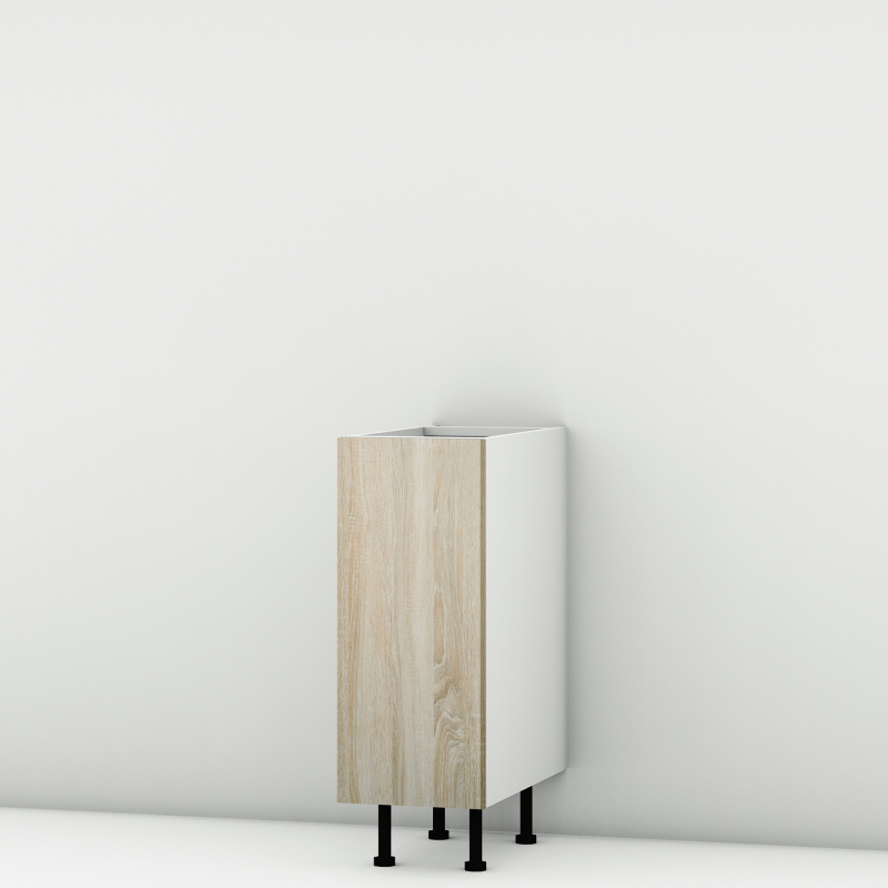 Meuble bas chene clair larg. 30cm x H71.5cm