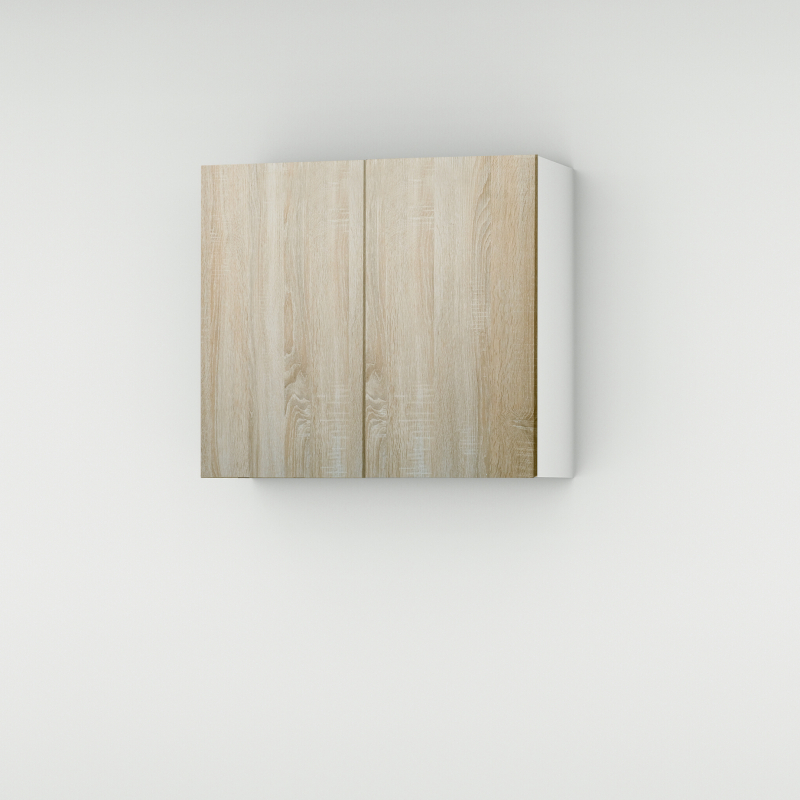 Meuble haut chene clair 2 portes larg. 80cm x H71.5cm