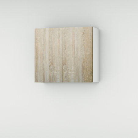 Meuble haut chene clair 2 portes larg. 80cm x H71.5cm