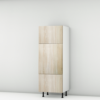 Colonne chêne clair 2 portes - 1 tiroir larg. 60cm x H156.6cm