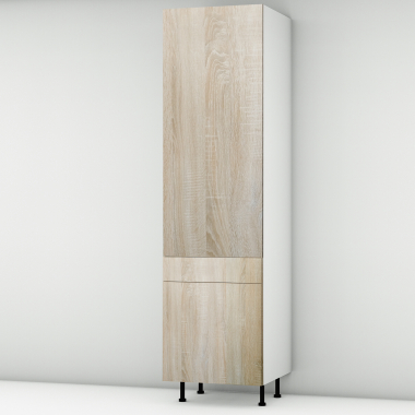 Colonne chêne clair 1 porte - 1 porte+tiroir larg. 60cm x H213.8cm