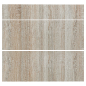 Façade chêne foncé 3 Tiroirs larg. 80cm x H71cm