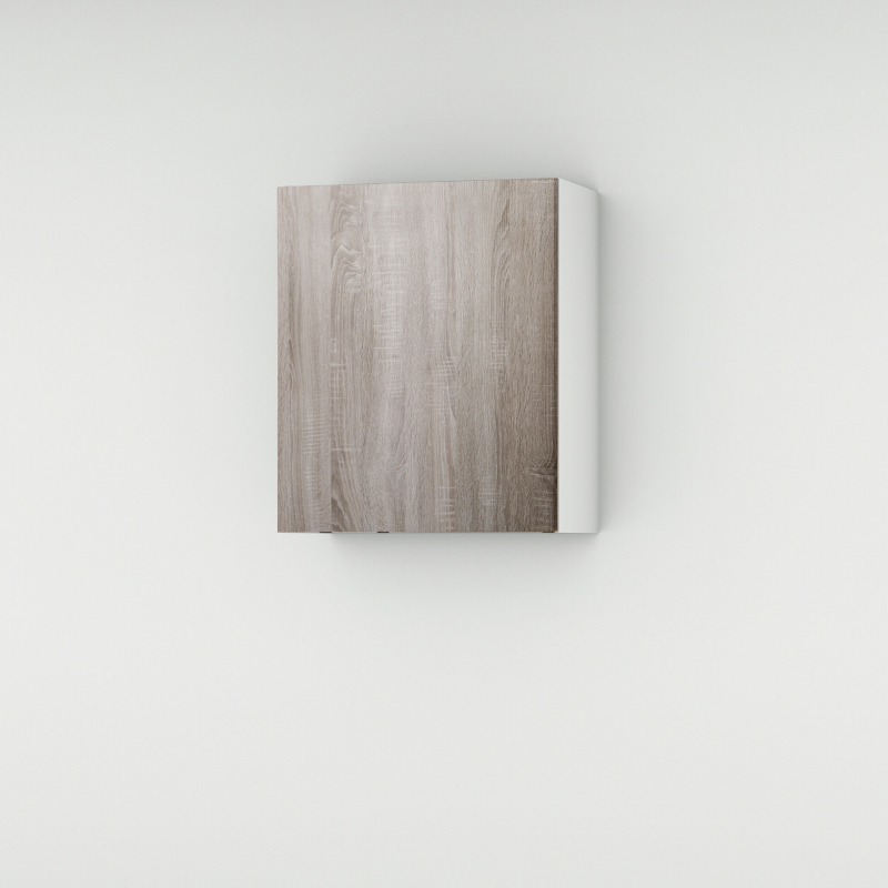 Meuble haut chêne foncé larg. 60cm x H71.5cm