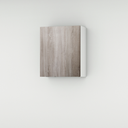 Meuble haut chêne foncé larg. 60cm x H71.5cm