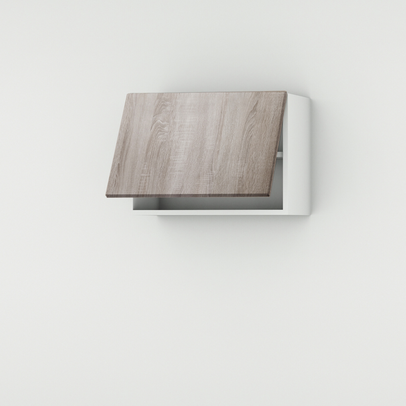 Meuble haut chêne foncé larg. 60cm x H42.8cm