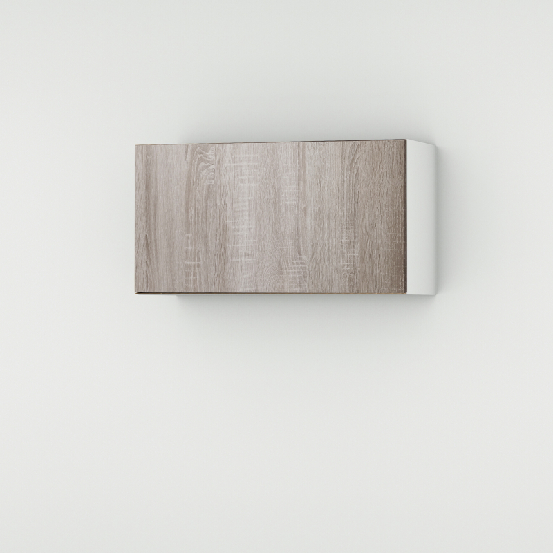 Meuble haut chêne foncé larg. 80cm x H42.8cm