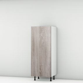 Colonne chene foncé 2 portes larg. 60cm x H142.6cm