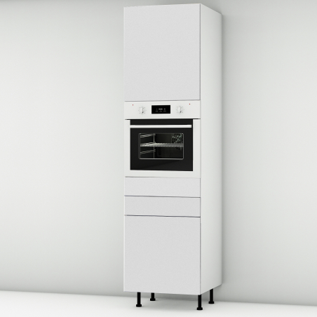 Colonne Epure 1 porte - 1 four - 1 porte+tiroir larg. 60cm x H213.8cm