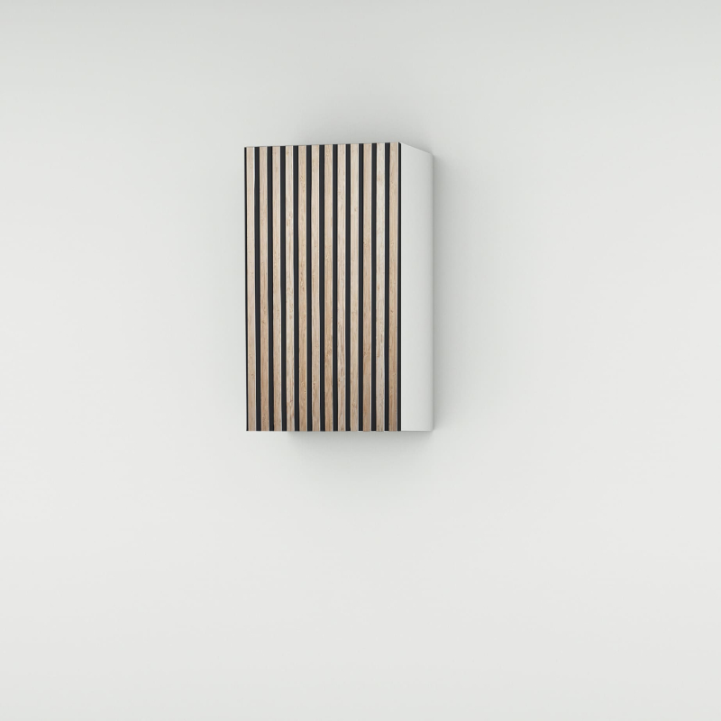 Meuble haut façade Tasseaux noire  larg. 40cm x H71.5cm