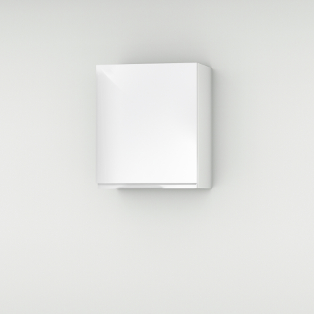 Meuble haut blanc brillant poignée intégrée larg. 60cm x H71.5cm