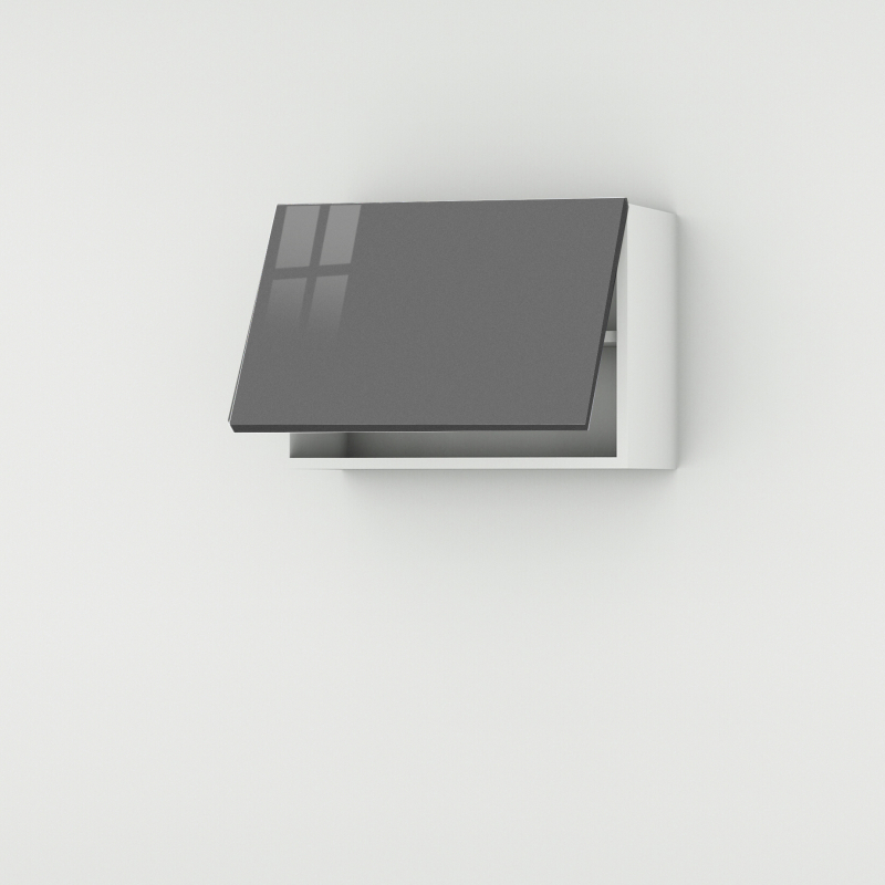 Meuble haut gris brillant larg. 60cm x H42.8cm