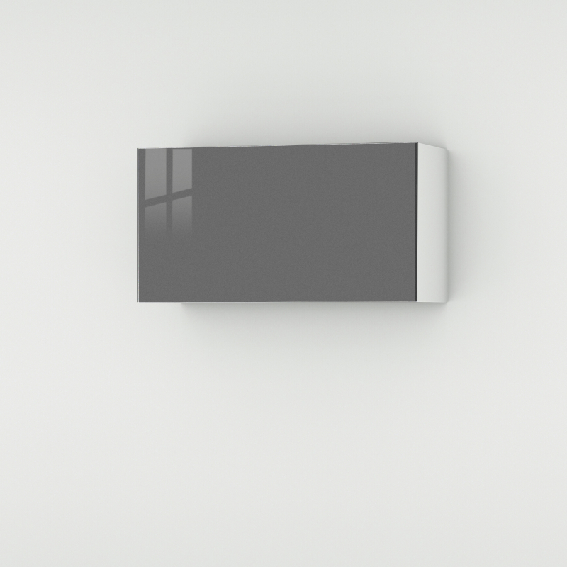 Meuble haut gris brillant larg. 80cm x H42.8cm