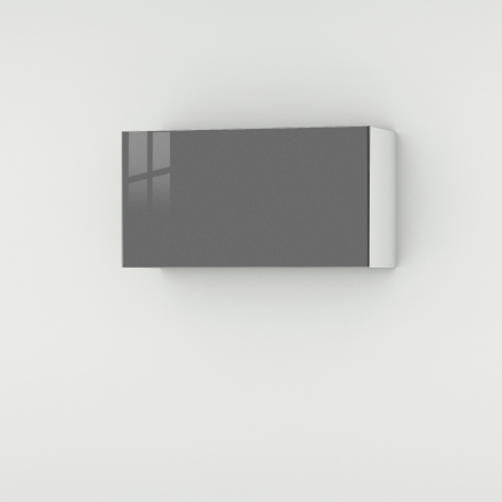 Meuble haut gris brillant larg. 80cm x H42.8cm