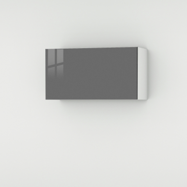 Meuble haut gris brillant larg. 80cm x H42.8cm