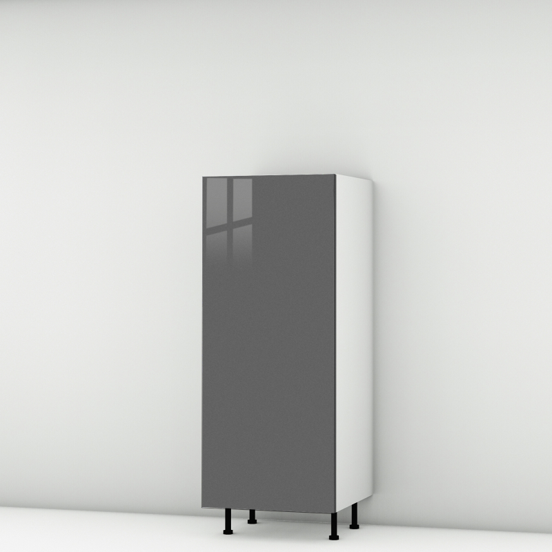 Colonne grise brillante 1 porte larg. 60cm x H142.6cm