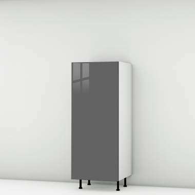 Colonne grise brillante 1 porte larg. 60cm x H142.6cm