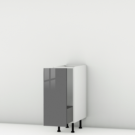 Meuble bas Perla coulissant larg. 30cm x H71.5cm