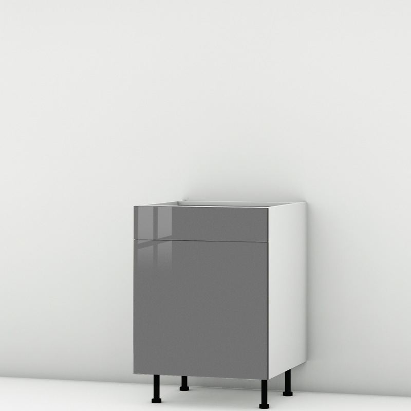 Meuble bas Perla Porte + Tiroir larg. 60cm x H71.5cm