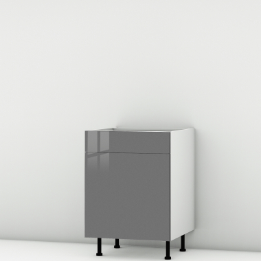 Meuble bas Perla Porte + Tiroir larg. 60cm x H71.5cm