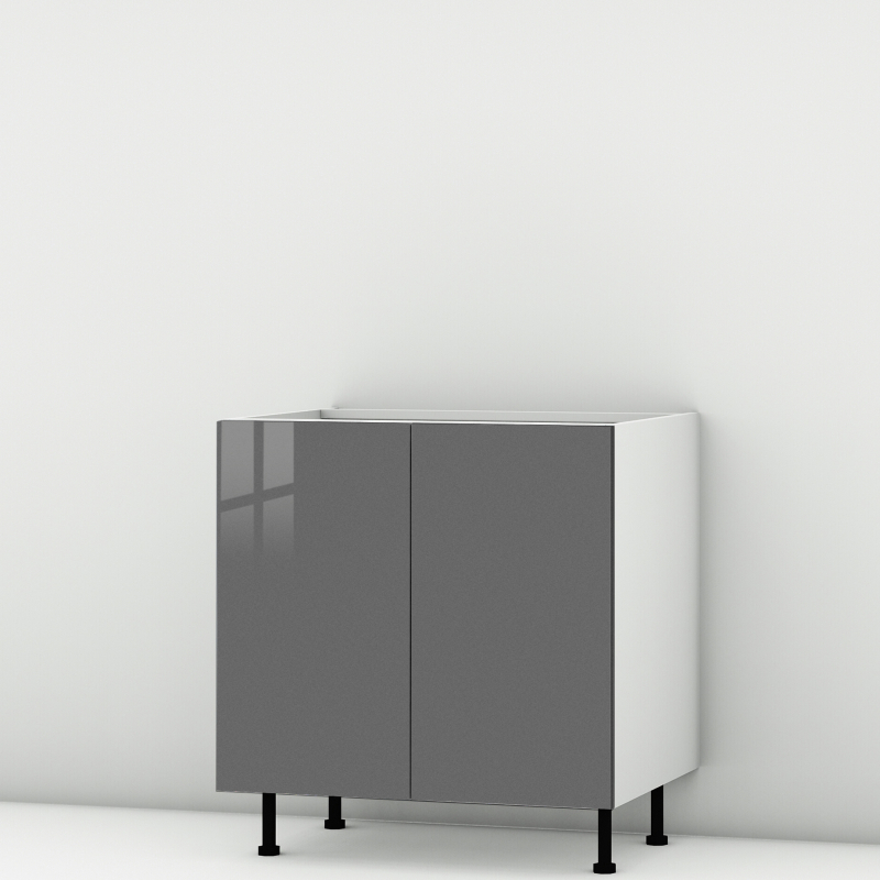 Meuble bas Perla 2 portes larg. 80cm x H71.5cm