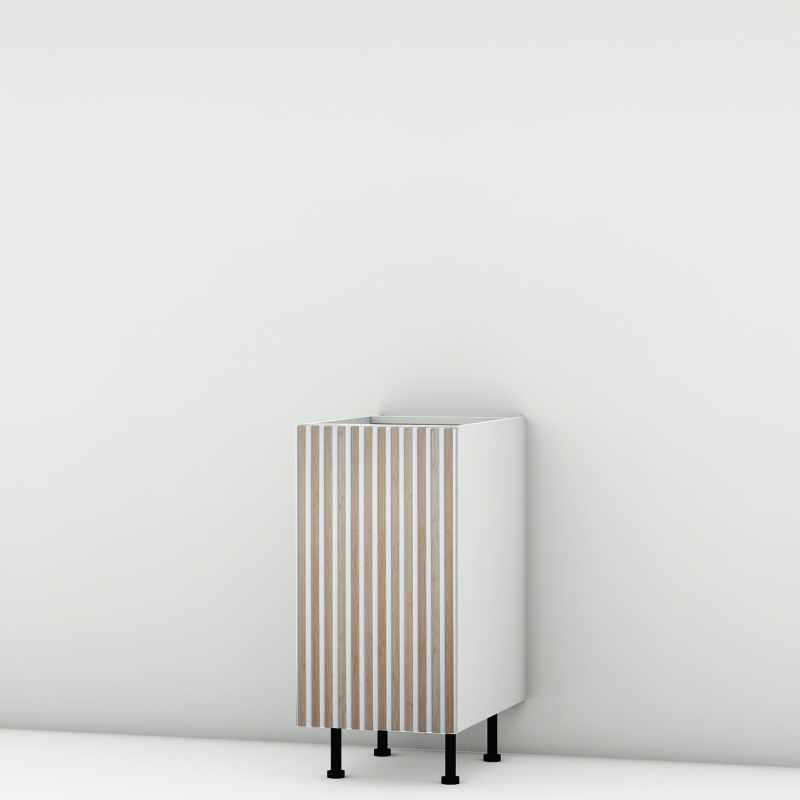 Meuble bas façade Tasseaux blanche larg. 40cm x H71.5cm