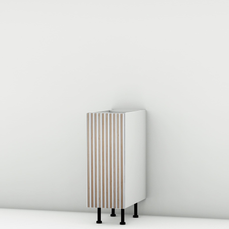 Meuble bas façade Tasseaux blanche larg. 30cm x H71.5cm