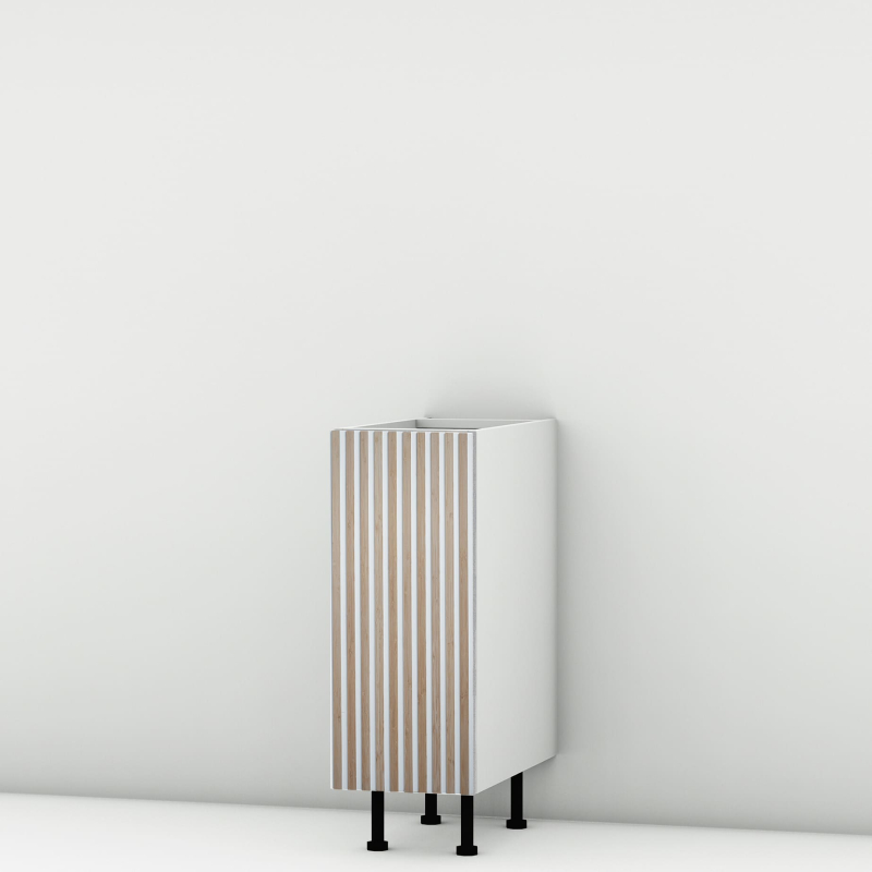 Meuble bas façade Tasseaux blanche larg. 30cm x H71.5cm