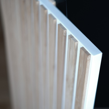 Meuble bas façade Tasseaux blanche larg. 60cm x H71.5cm