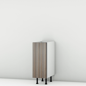 Meuble bas façade Tasseaux noire larg. 30cm x H71.5cm