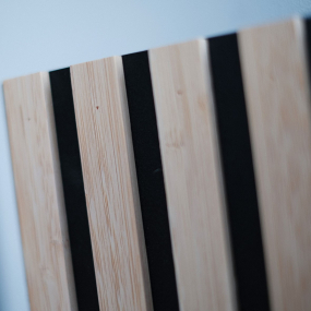 Meuble haut façade Tasseaux noire  larg. 40cm x H71.5cm