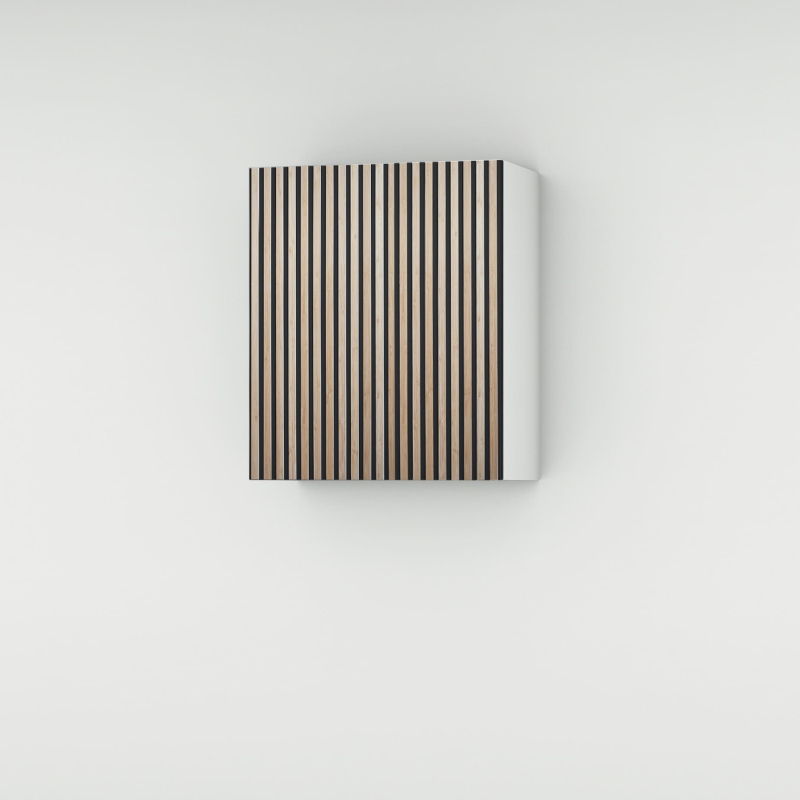 Meuble haut façade Tasseaux noire larg. 60cm x H71.5cm