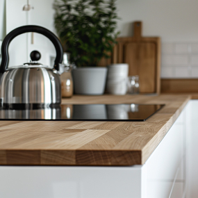 Plan de travail Chêne Massif L200xl62xép.3,2cm