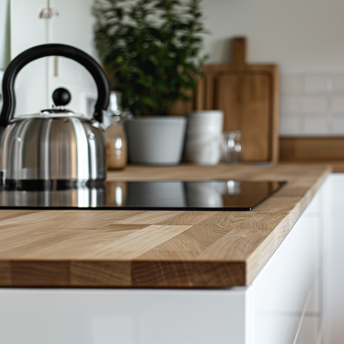 Plan de travail Chêne Massif L200xl62xép.3,2cm