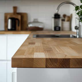 Plan de travail Chêne Massif L200xl62xép.3,2cm