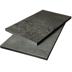 Plan de travail Compact Granite Brun/Grés Cérame Gris L300xl62xép.1,2cm