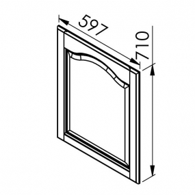 Mon Espace Maison - Facade cuisine chene massif - chapeau de gendarme