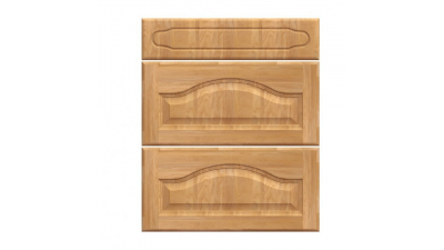 Mon Espace Maison - Facade tiroircuisine chene massif - chapeau de gendarme