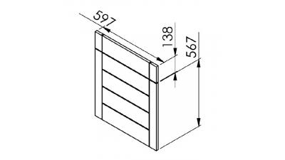 Mon Espace Maison - Facade tiroir cuisine chene massif