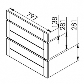 Mon Espace Maison - Facade tiroir cuisine chene massif