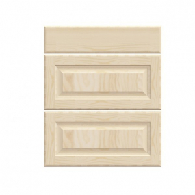 Mon Espace Maison - Facade tiroir cuisine pin massif brut